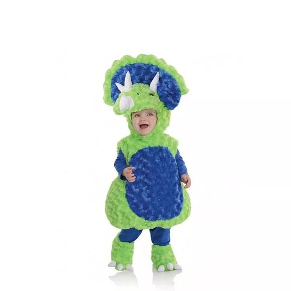 NEW Underwraps Costumes Belly Babies 18-24 months Triceratops Dinosaur Costume - Picture 1 of 10